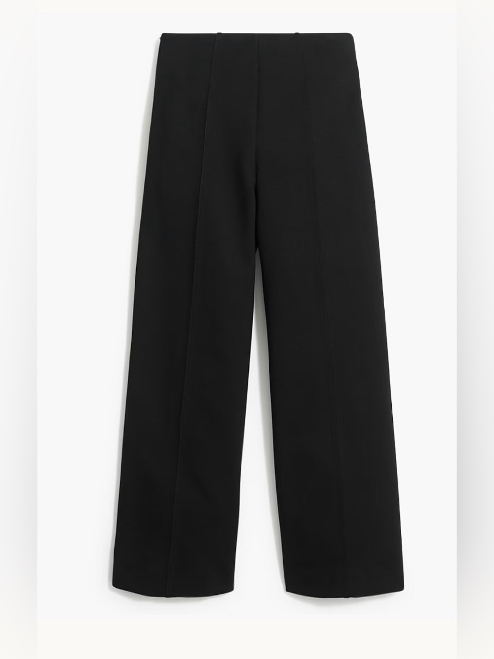 J.Crew Ponte wide-leg  pant in black